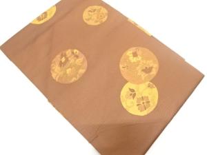 未使用品　花丸模様織り出し　名古屋帯
